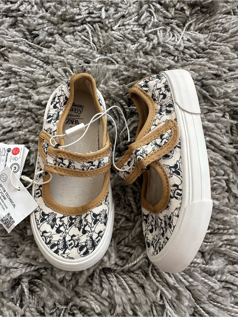 Zara Disney 7c New Minnie Mouse Mary Janes Shoes